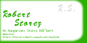 robert storcz business card